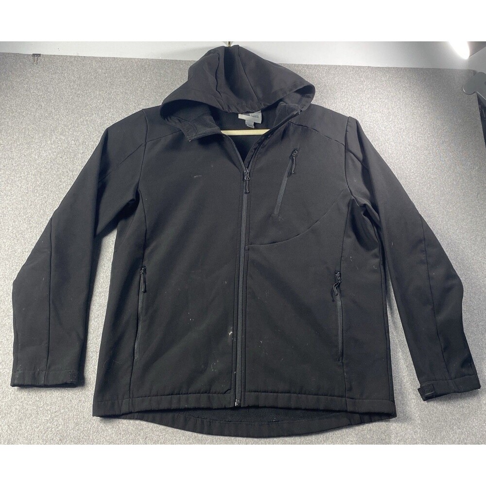 Colorado Outdoor Apparel Black Zip Up Hooded Jacket Mens Size M